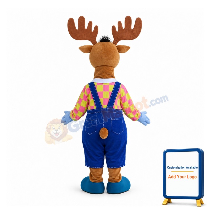 Funny Lightweight Moose Mascot Costume