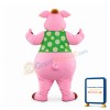 Pink Pig Boy Mascot Costume