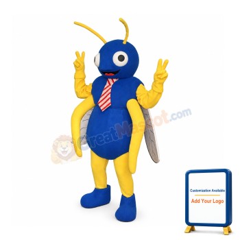 Big Blue Bug Mascot Costume
