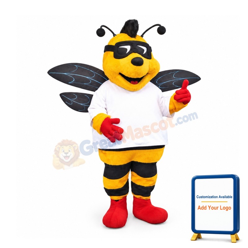 Young Cool Bee Mascot Costume