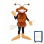 Happy Brown Ant Mascot Costume