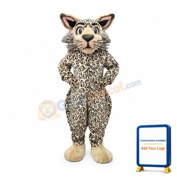Friendly Lightweight Wildcat Mascot Costume