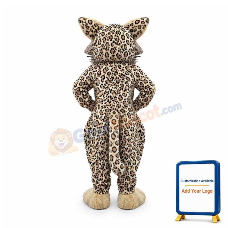 Friendly Lightweight Wildcat Mascot Costume