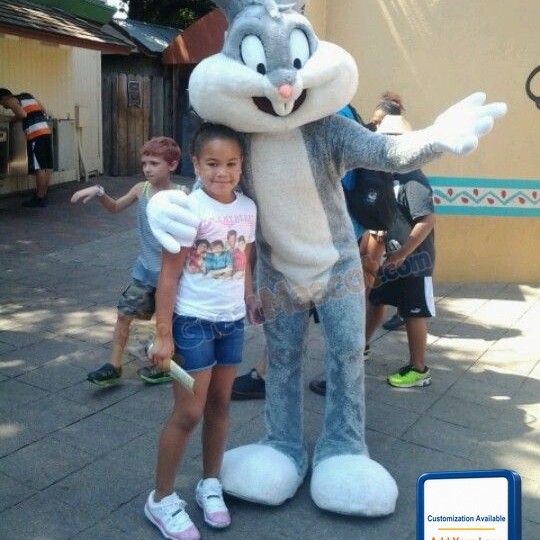 Friendly Bugs Bunny Mascot Costume