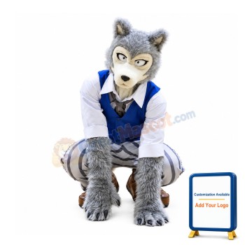 Sport Realistic Wolf Mascot Costume