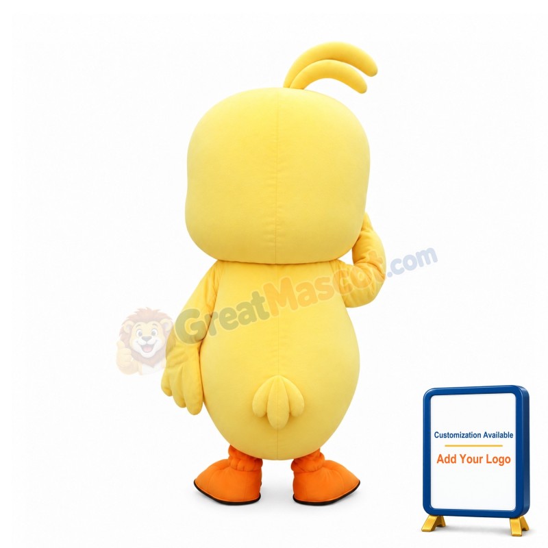 Yellow Duck Mascot Costume