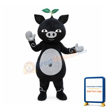 Affordable Black Pig Mascot Costume