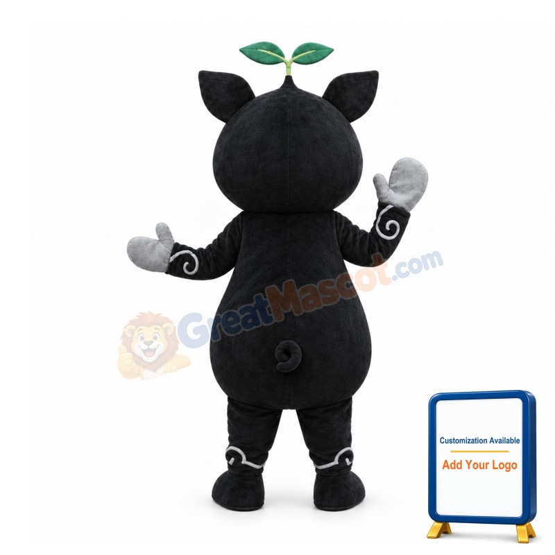 Black Pig Mascot Costume