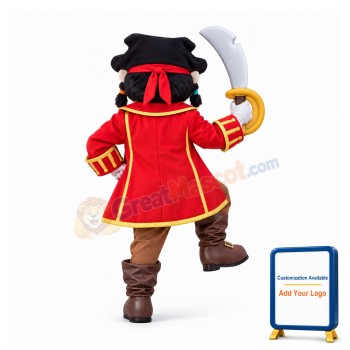 Happy Lightweight Pirate Mascot Costume