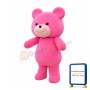 Lovely Pink Bear Mascot Costume