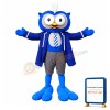 College Blue Owl Mascot Costume