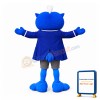 College Blue Owl Mascot Costume