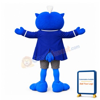 College Blue Owl Mascot Costume