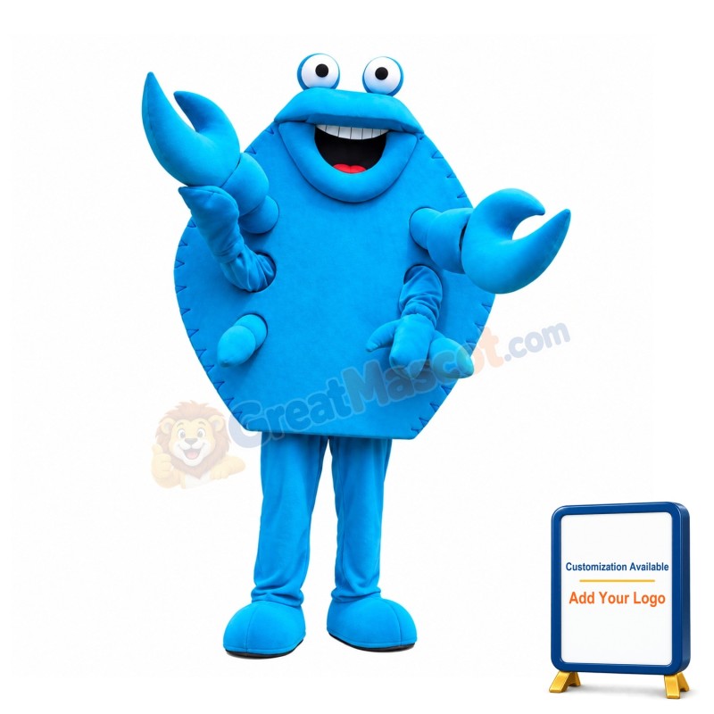 Blue Lightweight Crab Mascot Costume