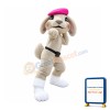 The Pink Beret Bunny Mascot Costume