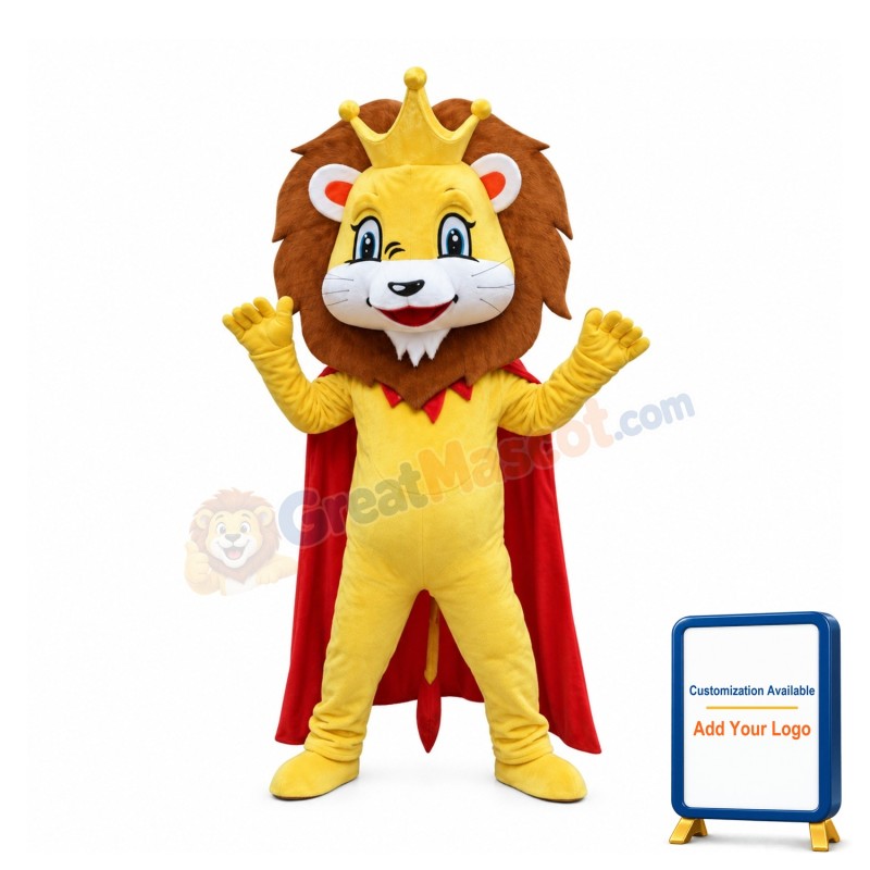 King Lion Mascot Costume