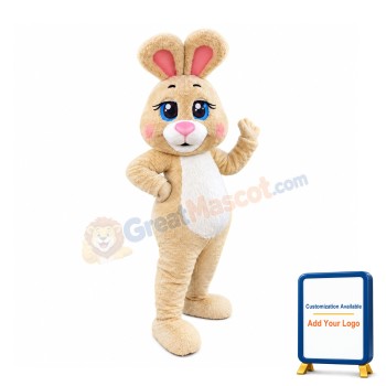 Beautiful Yellow Bunny Mascot Costume