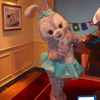 Dancing Grey Rabbit Mascot Costume