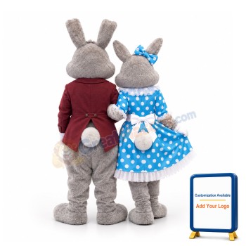 Bunny Couple Mascot Costume