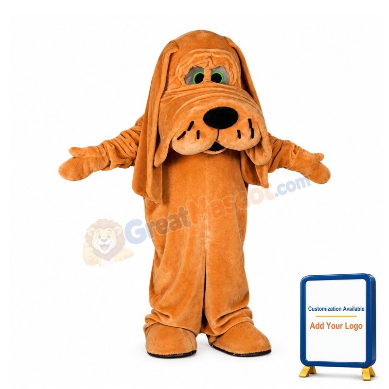 Shar Pei Dog Mascot Costume