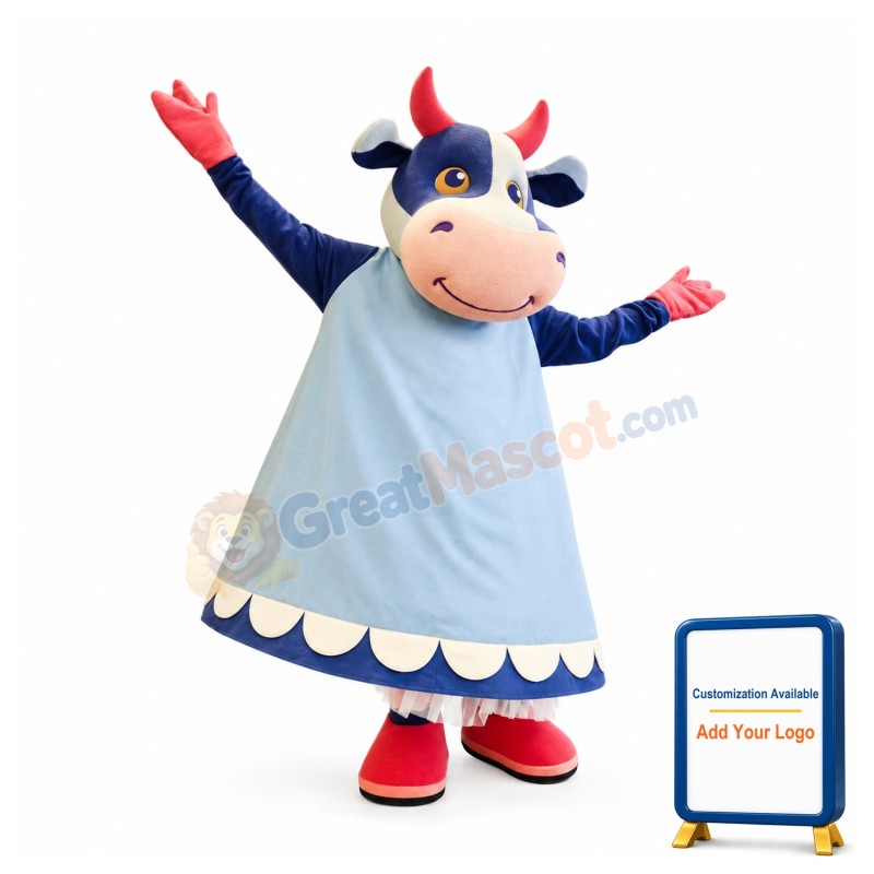 Lightweight Cow Mascot Costume