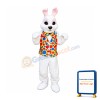 Friendly Realistic Easter Bunny Mascot Costume