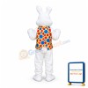 Friendly Realistic Easter Bunny Mascot Costume