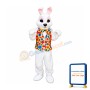 Friendly Realistic Easter Bunny Mascot Costume