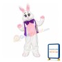 Realistic Easter Bunny Mascot Costume