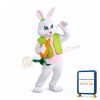 Friendly Easter Rabbit Bunny Mascot Costume