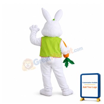 Friendly Easter Rabbit Bunny Mascot Costume