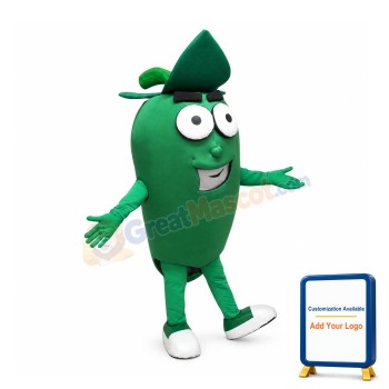 Green Pepper Mascot Costume