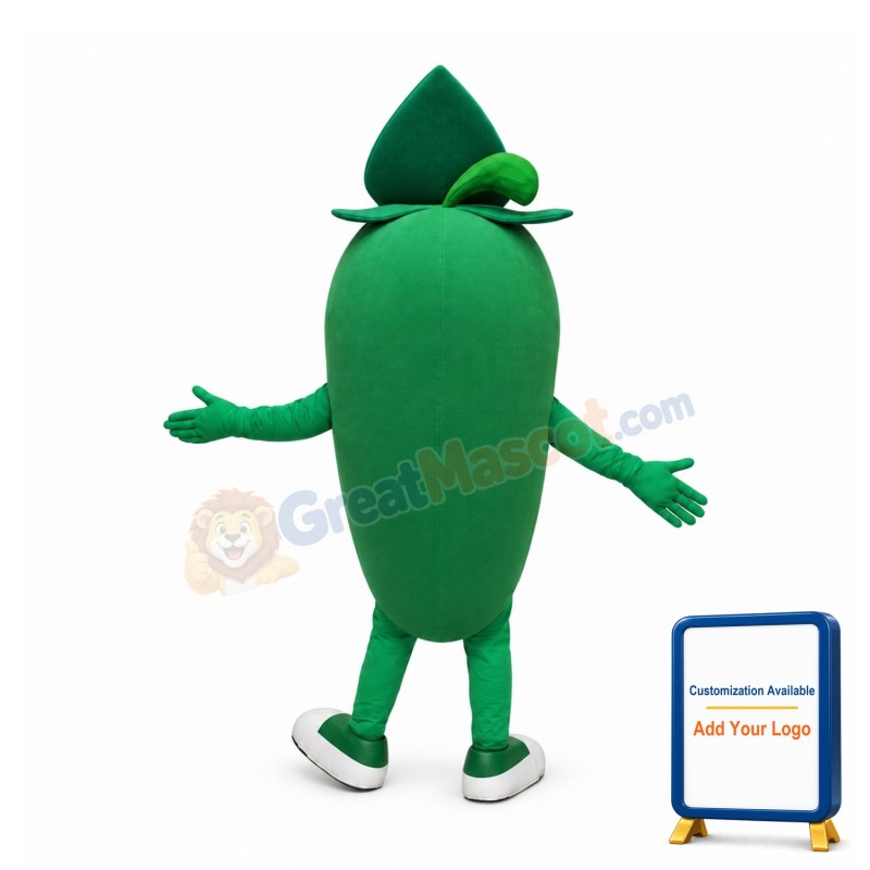 Green Pepper Mascot Costume