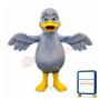 Friendly Blue Duck Mascot Costume