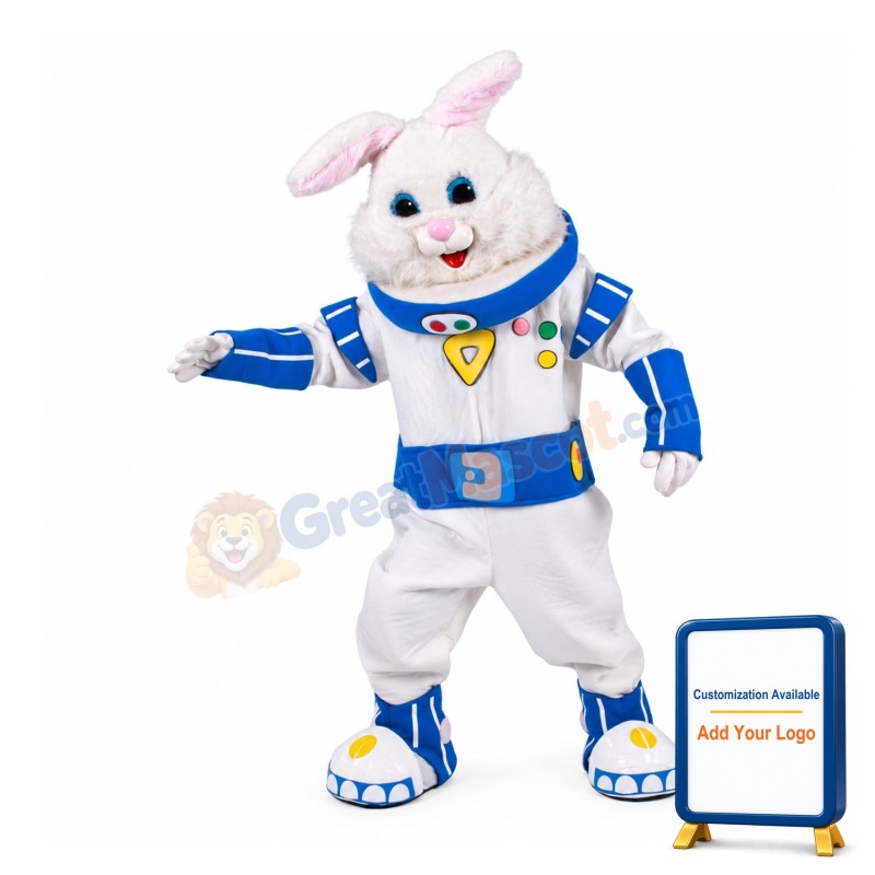 Bunny Astronaut Mascot Costume