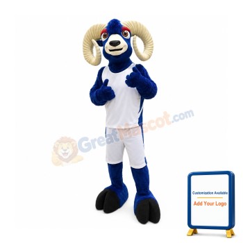 Friendly Lightweight Sport Ram Mascot Costume