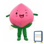 Fruit Pink Peach Mascot Costume