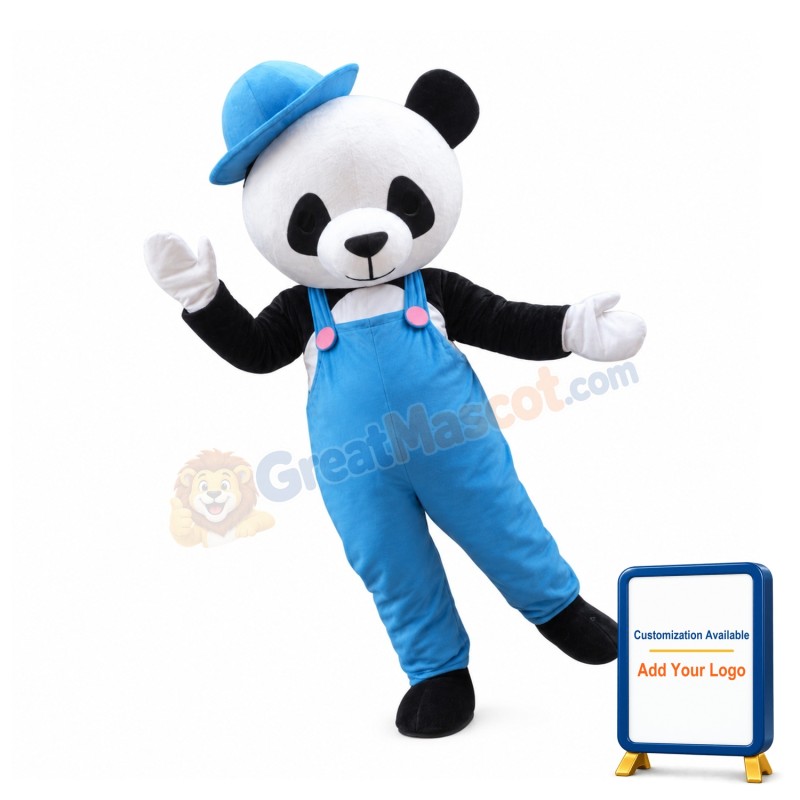 Friendly Panda Mascot Costume