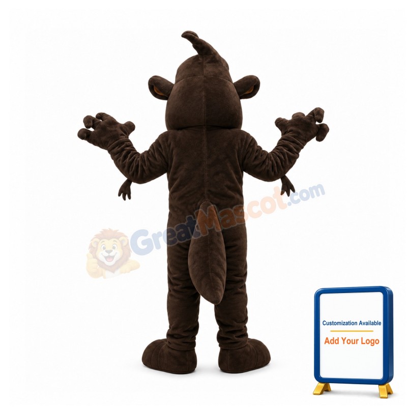 Brown Monster Mascot Costume