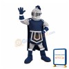 Friendly Lightweight Blue Knight Mascot Costume
