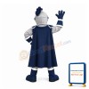 Friendly Lightweight Blue Knight Mascot Costume