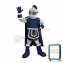 Friendly Lightweight Blue Knight Mascot Costume