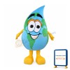 Global Water Drop Mascot Costume