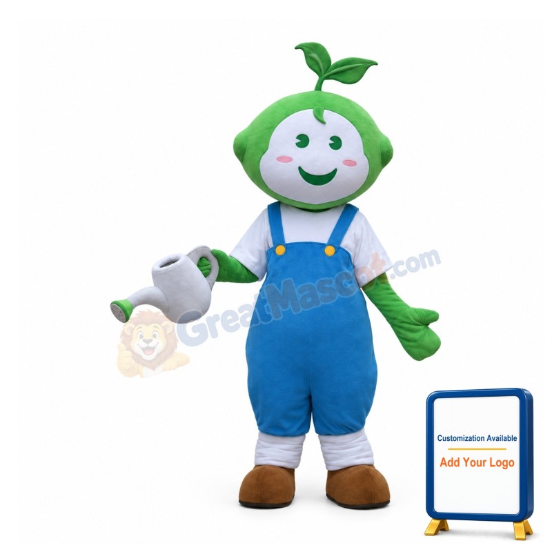 Green Plant Mascot Costume