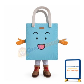 Happy Shopping Bag Mascot Costume