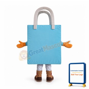 Happy Shopping Bag Mascot Costume