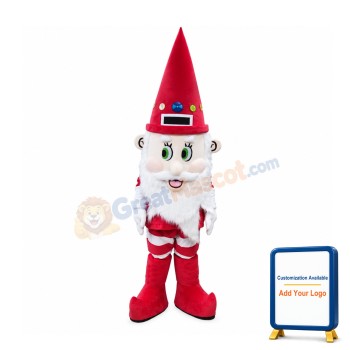 Friendly Christmas Elf Mascot Costume