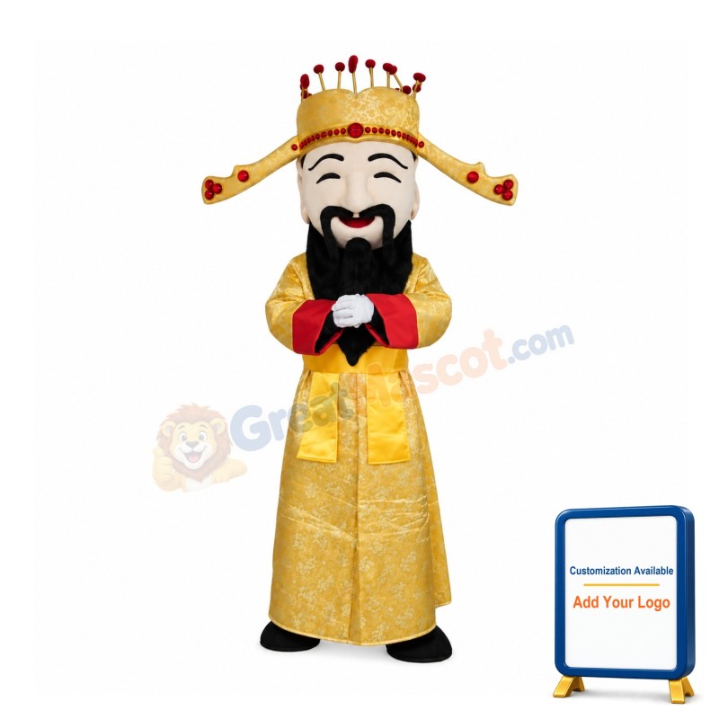 Chinese Spring Festival God of Wealth Mascot Costume