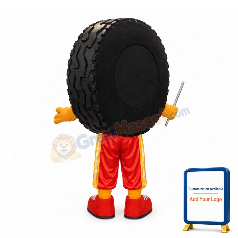 Large Car Wheel Tire Mascot Costume