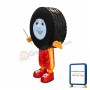 Large Car Wheel Tire Mascot Costume